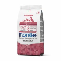 Акція на Сухий корм Monge All Breeds Adult для собак всіх порід, зі смаком яловичини з рисом, 2.5 кг від Eva