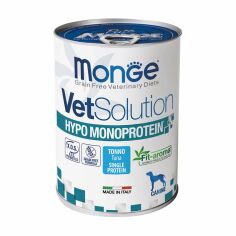 Акція на Вологий корм для собак Monge VetSolution Hypo Monoprotein зі смаком тунця, 400 г від Eva