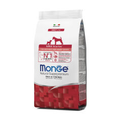 Акція на Сухий корм Monge Mini Starter для собак малих порід (до 10 кг), зі смаком курки з рисом, 1.5 кг від Eva