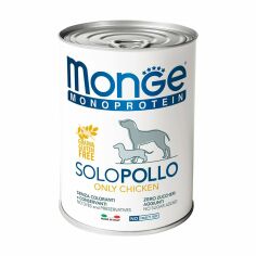 Акція на Вологий корм для собак Monge Monoprotein Solo зі смаком курки, 400 г від Eva