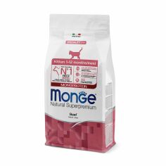 Акція на Сухий корм Monge Kitten Monoprotein для кошенят (від 1 до 12 місяців), зі смаком яловичини, 400 г від Eva