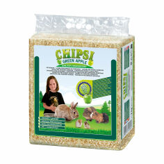 Акція на Наповнювач-тирса для гризунів Chipsi Green Apple 15 л, 1 кг від Eva
