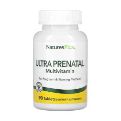 Акція на Дієтична добавка мультивітаміни в таблетках Natures Plus Ultra Prenatal Multivitamin Ультрапренатальні, 90 шт від Eva