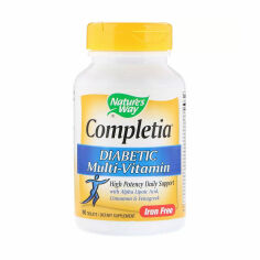 Акція на Дієтична добавка мультивітаміни в таблетках Nature's Way Completia Diabetic Multi-Vitamin для діабетиків, 90 шт від Eva