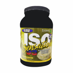 Акція на Дієтична добавка ізолят сироваткового протеїну в порошку Ultimate Nutrition ISO Sensation 93 Бананове морозиво, 910 г від Eva
