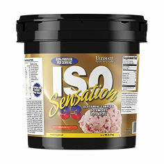 Акция на Дієтична добавка ізолят сироваткового протеїну в порошку Ultimate Nutrition ISO Sensation 93 Полуниця, 2.27 кг от Eva
