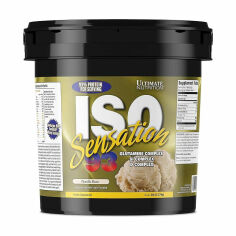Акція на Дієтична добавка ізолят сироваткового протеїну в порошку Ultimate Nutrition ISO Sensation 93 Ваніль, 2.27 кг від Eva