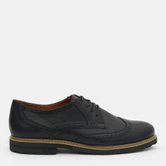 Акция на Чоловічі броги Prime Shoes 11-579-10114 45 29.5 см 579 Black Leather от Rozetka