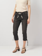 Акция на Капрі жіночі джинсові C&A 2087187_т.сір 40 Темно-сірі от Rozetka