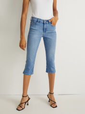 Акция на Капрі джинсові Skinny жіночі C&A GD-00068929 36 Блакитні от Rozetka