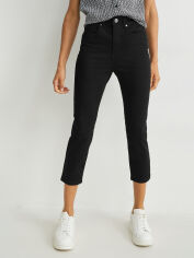 Акция на Капрі джинсові Skinny жіночі C&A GD-00068952 38 Чорні от Rozetka