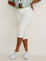 Акция на Капрі джинсові Skinny жіночі C&A FL2166574-White 58 Білі от Rozetka