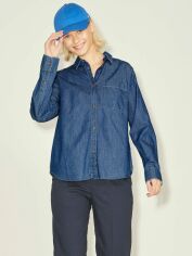 Акція на Сорочка джинсова жіноча JJXX XAZ443654ACAY XL Темно синя від Rozetka