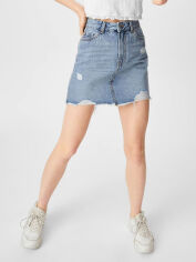 Акция на Спідниця джинсова міні літня жіноча C&A GD-00039206 40 Світло-синя от Rozetka