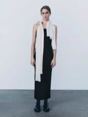 Акція на Сукня вечірня довга весняна жіноча Zara 995235914 XS Чорна від Rozetka