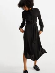 Акція на Сукня-сорочка міді жіноча C&A GD-00068947 36 Чорне від Rozetka