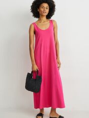 Акция на Сукня довга літня жіноча C&A GD-00069278 XL Рожева от Rozetka