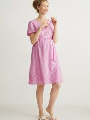 Акція на Сукня-сорочка для вагітних міді літнє жіноче C&A GD-00069297 50 Рожеве від Rozetka