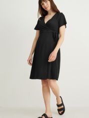 Акция на Сукня на запах для вагітних коротка літня жіноча C&A GD-00069263 XS Чорна от Rozetka