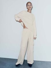 Акція на Спортивні штани утеплені жіночі Zara 596971359 S Молочні від Rozetka