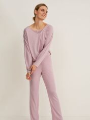 Акция на Піжамні штани жіночі великих розмірів C&A GD-00065922 XL Рожеві от Rozetka