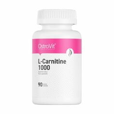 Акция на Дієтична добавка амінокислота в таблетках OstroVit L-Carnitine L-карнітин 1000 мг, 90 шт от Eva