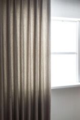 Акция на Комплект штор Декорін Мікровелюр з текстурою Короїд 300х265 см Світло-сірих 2 шт от Rozetka