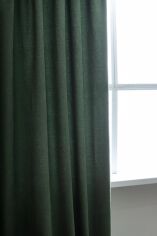 Акція на Комплект штор Декорін Щільний мікровелюр Каліфорнія 200х290 см Зелених 2 шт від Rozetka