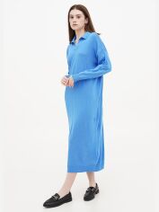 Акція на Плаття міді осіннє жіноче EQUILIBRI TPR Dress P One Size Синє від Rozetka