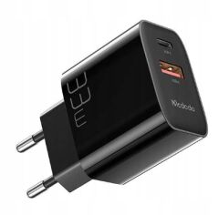 Акция на Mcdodo Wall Charger USB+USB-C CH-0922 33W with cable USB-C Black от Y.UA