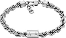 Акция на Мужской браслет Armani Exchange серебристый (AXG0123040) от Stylus