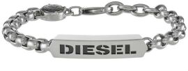 Акция на Мужской браслет Diesel серебристый (DX0993040) от Stylus
