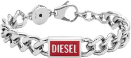 Акция на Мужской браслет Diesel серебристый (DX1371040) от Stylus