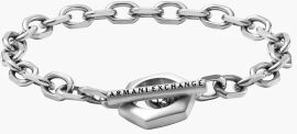 Акция на Мужской браслет Armani Exchange серебристый (AXG0103040) от Stylus