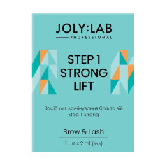 Акция на Засіб для ламінування брів та вій Joly:Lab Brow & Lash Step 1 Strong Lift, 2 мл от Eva