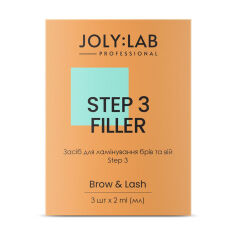 Акція на Набір засобів для ламінування брів та вій Joly:Lab Brow & Lash Step 3 Filler, 3*2 мл від Eva