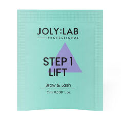 Акція на Засіб для ламінування брів та вій Joly:Lab Brow & Lash Step 1 Lift, 2 мл від Eva