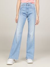 Акція на Джинси Кльош жіночі Tommy Jeans DW0DW17600-1AB 27/32 Блакитні від Rozetka