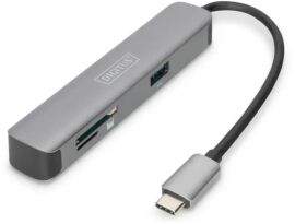 Акція на Digitus Adapter USB-C to HDMI+2xUSB+SD+TF Grey (DA-70891) від Y.UA