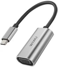 Акція на Wiwu Adapter Alpha USB-C to Vga Grey від Y.UA