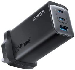 Акция на Anker Wall Charger PowerPort 737 GaN Prime USB+2xUSB-C 120W Uk Plug Black (A2148211) от Stylus