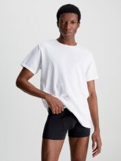 Акція на Набір футболок бавовняних чоловічих Calvin Klein Underwear 000NB4011E-100 XL 3 шт Білий від Rozetka