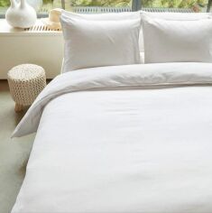 Акція на Комплект постельного белья Percale SoundSleep перкаль белый Полуторный комплект від Podushka