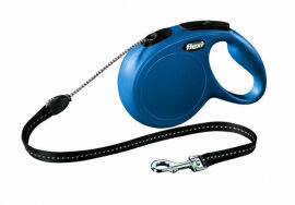 Акція на Повідець-рулетка для собак до 12 кг Flexi Classic розмір S 8 м синій (C5055145) від Y.UA