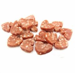 Акция на Ласощі для собак Селянські смаколики Курка з рисом у формі серця 2.5 см 500 г (LSC-23) от Y.UA