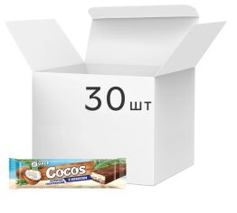 Акція на Упаковка батончиків Vale на основі кокосової стружки глазуровані кондитерською глазур’ю Cocos 35 г х 30 шт від Rozetka