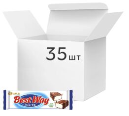 Акція на Упаковка батончиків Vale з суфле глазуровані шоколадною глазур’ю Best Way 30 г х 35 шт від Rozetka