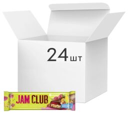 Акція на Упаковка батончиків Vale з мюслево-желейним корпусом зі смаком малини глазуровані кондитерською глазур’ю Jam Club 40 г х 24 шт від Rozetka