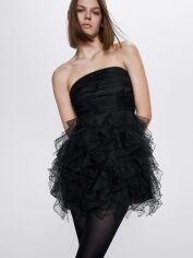 Акція на Плаття Zara XAZ245435UFFL M Чорне від Rozetka