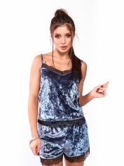 Акція на Піжама BARWA garments 0249/250 L Блакитно-сіра від Rozetka
